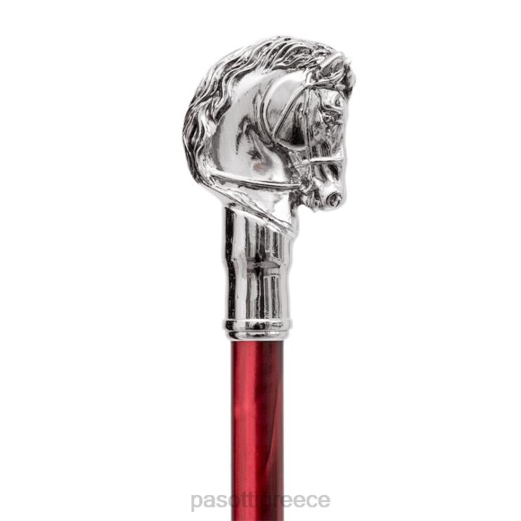 ομπρέλα | PASOTTI 478 5973-2 w41pr - κομψή ομπρέλα ασημί λαβή αλόγου 2N6B862 άνδρες